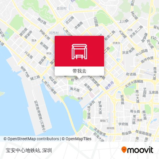 宝安中心地铁站地图