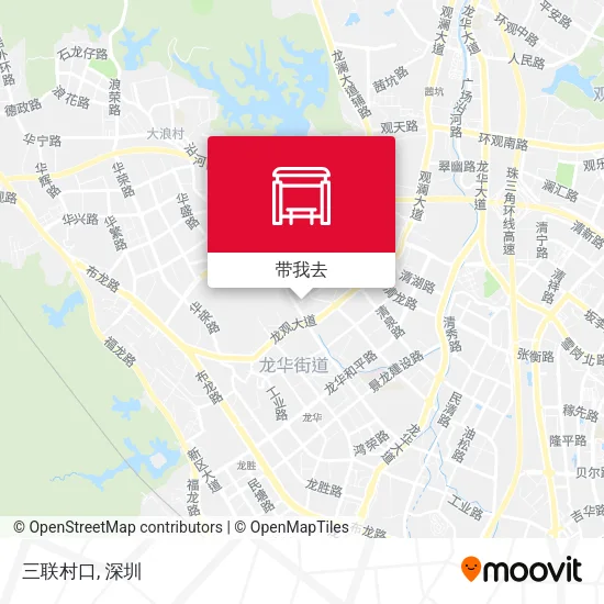 三联村口地图