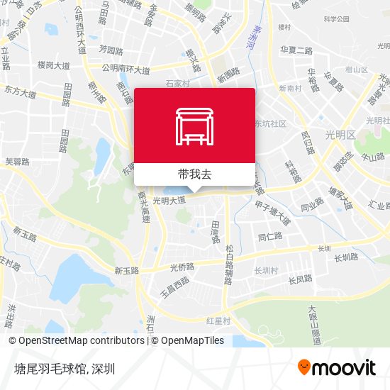 塘尾羽毛球馆地图