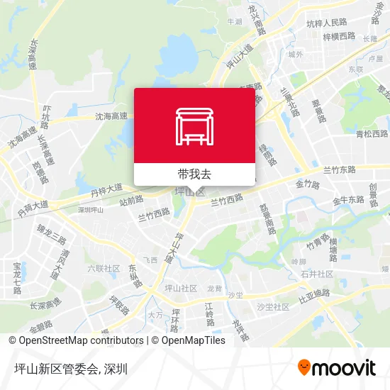 坪山新区管委会地图