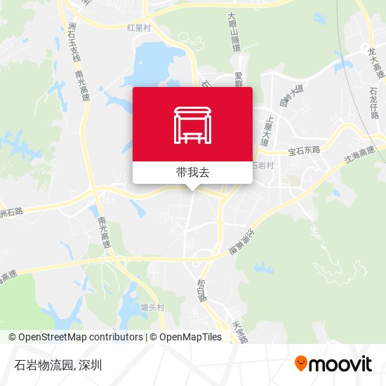 石岩物流园地图