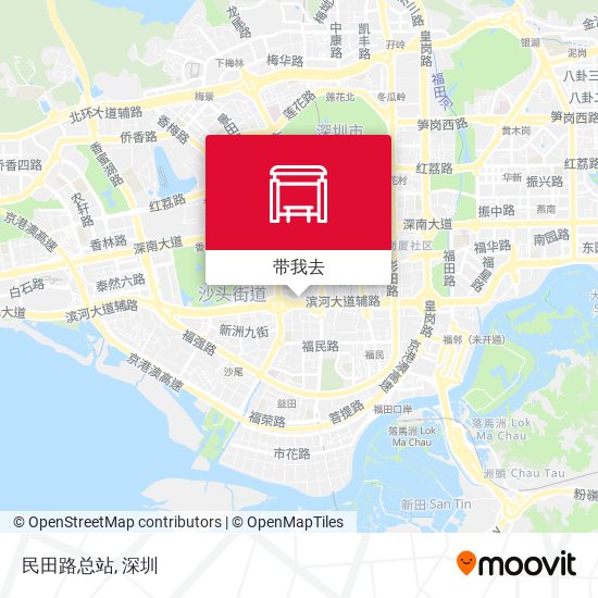 民田路总站地图