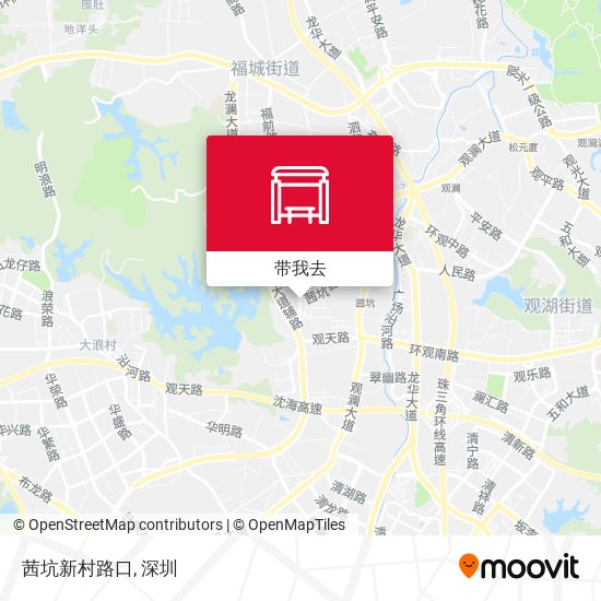 茜坑新村路口地图