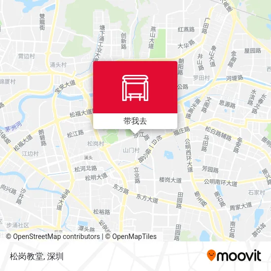 松岗教堂地图