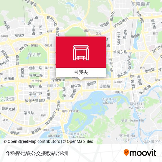 华强路地铁公交接驳站地图