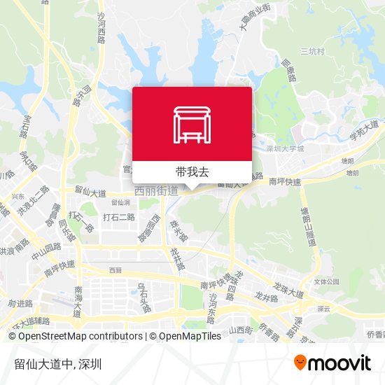 留仙大道中地图