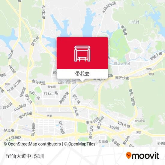 留仙大道中地图