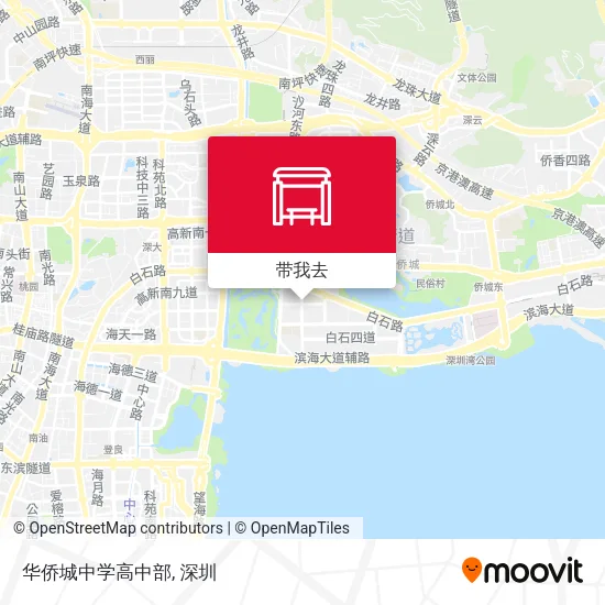 华侨城中学高中部地图