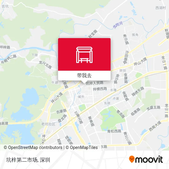 坑梓第二市场地图