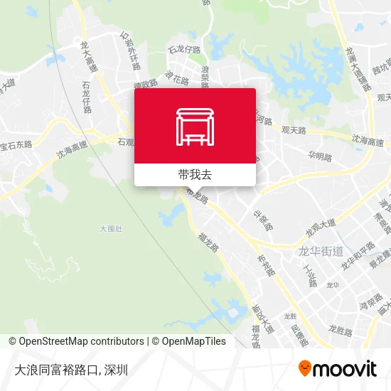 大浪同富裕路口地图