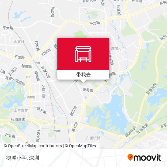 鹅溪小学地图