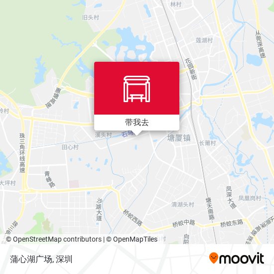 蒲心湖广场地图