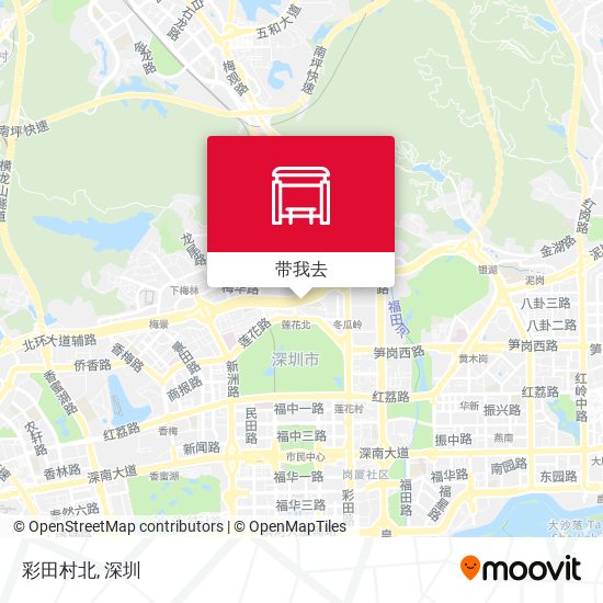 彩田村北地图