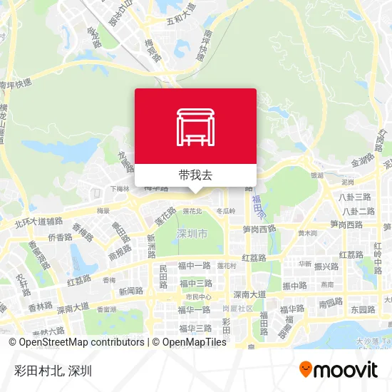 彩田村北地图