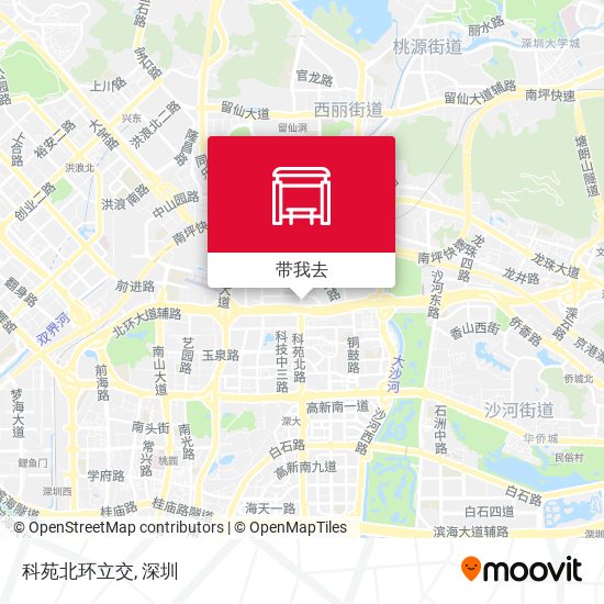 科苑北环立交地图