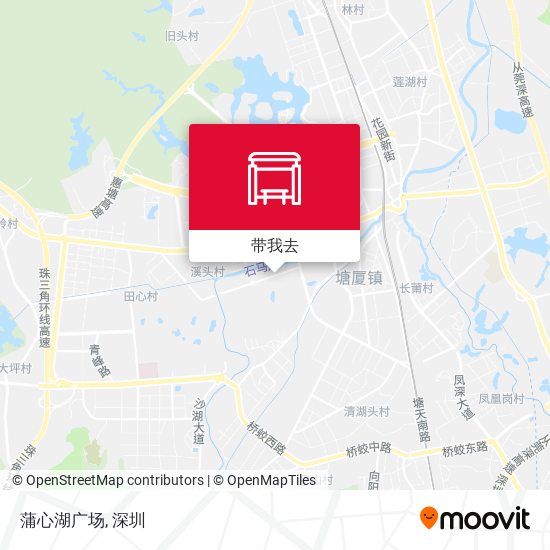 蒲心湖广场地图