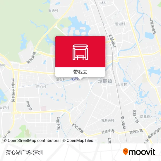 蒲心湖广场地图