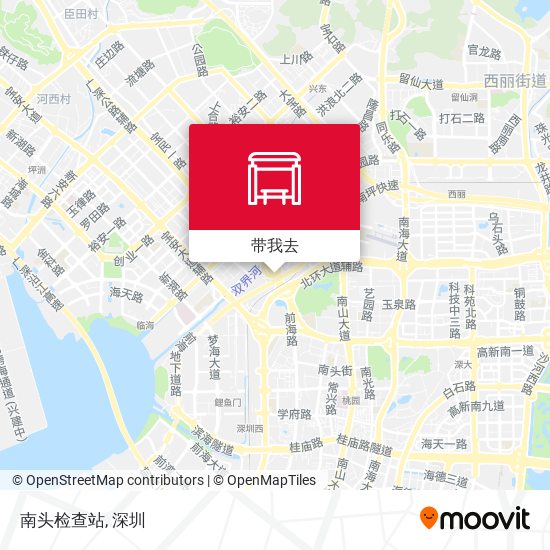 南头检查站地图