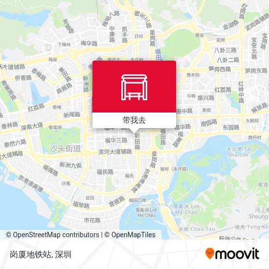 岗厦地铁站地图
