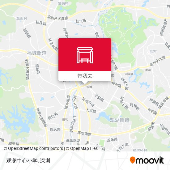 观澜中心小学地图