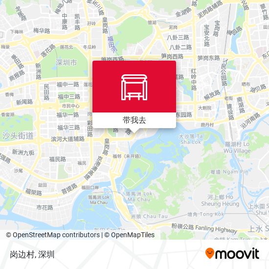 岗边村地图