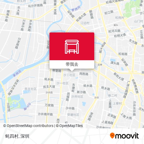 蚝四村地图