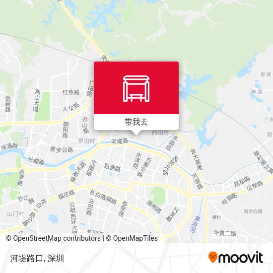 河堤路口地图