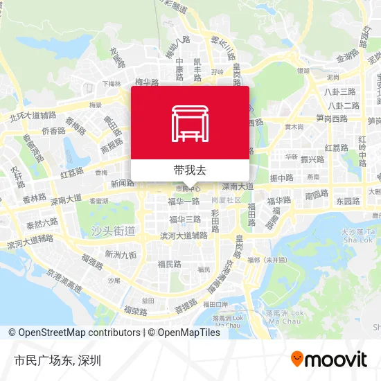 市民广场东地图