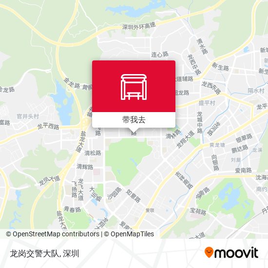 龙岗交警大队地图