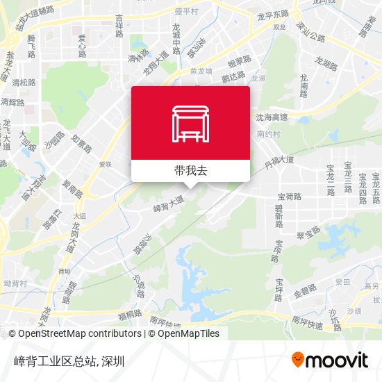 嶂背工业区总站地图