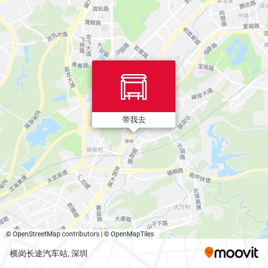 横岗长途汽车站地图