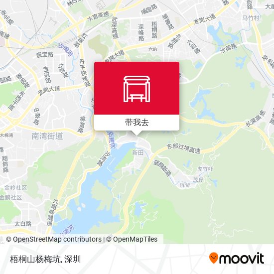 梧桐山杨梅坑地图