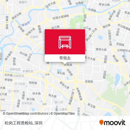 松岗工程质检站地图