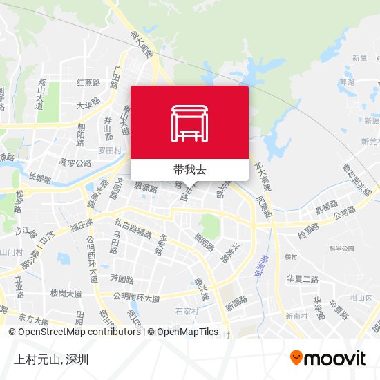上村元山地图