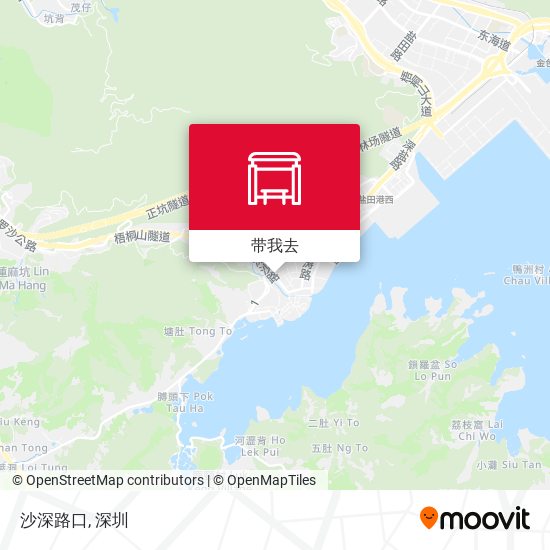 沙深路口地图