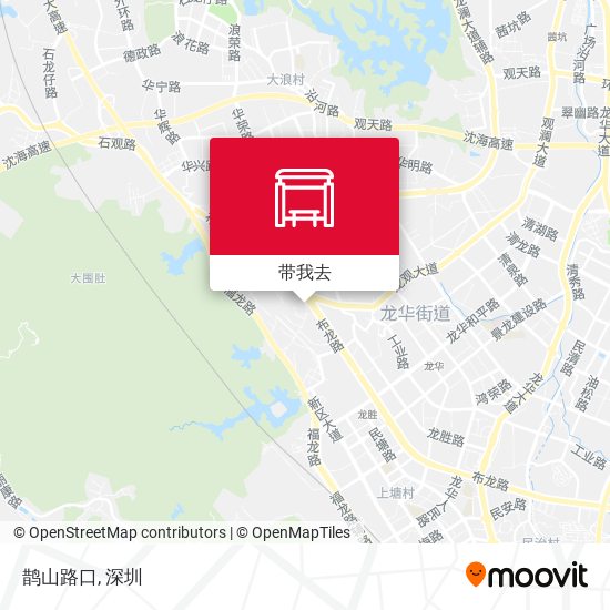 鹊山路口地图