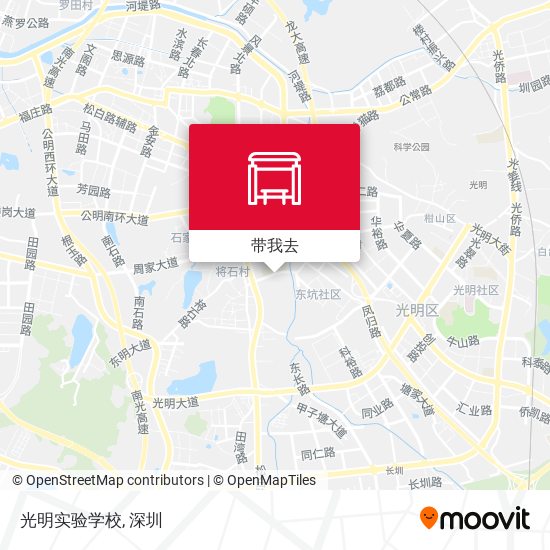 光明实验学校地图
