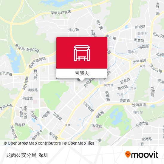 龙岗公安分局地图