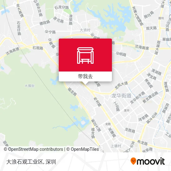 大浪石观工业区地图