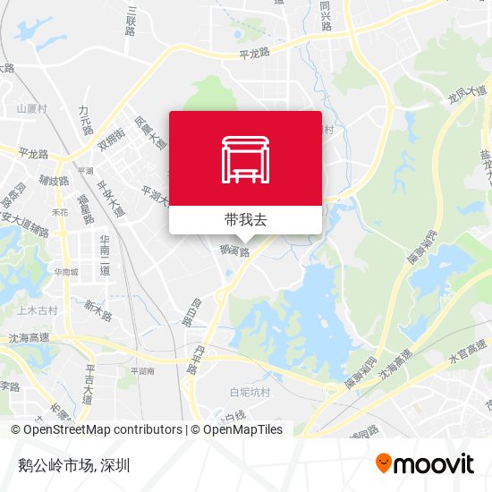 鹅公岭市场地图