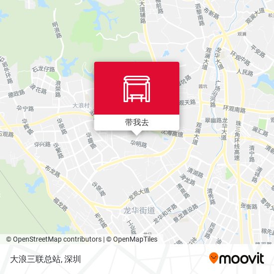大浪三联总站地图