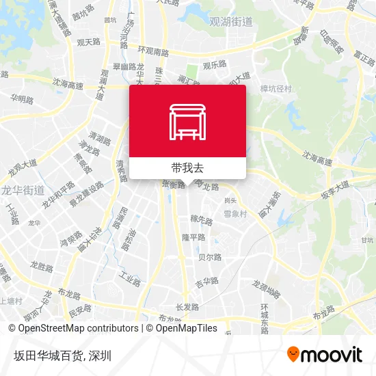 坂田华城百货地图