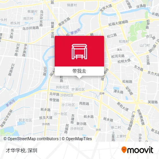 才华学校地图