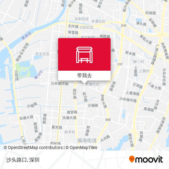 沙头路口地图