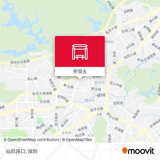 仙田路口地图