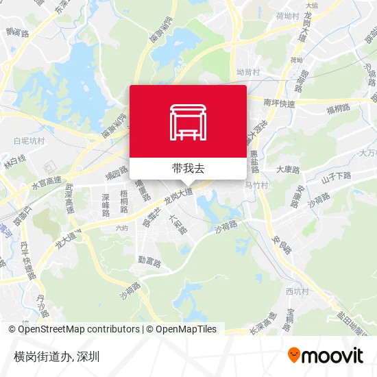 横岗街道办地图