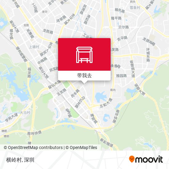 横岭村地图
