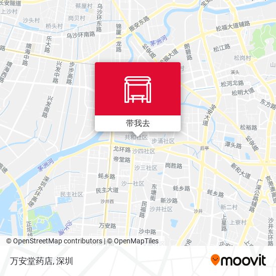 万安堂药店地图