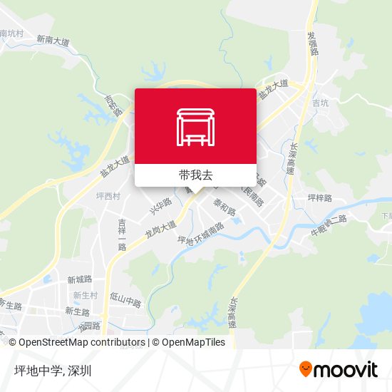 坪地中学地图
