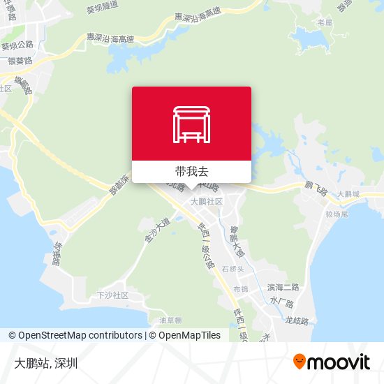 大鹏站地图